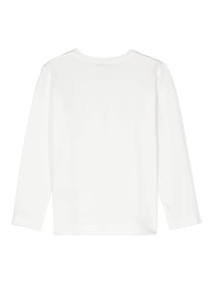 T-shirt per bambina in misto cotone bianca