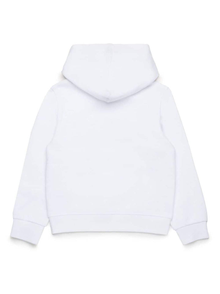 White sweatshirt for boys with logo