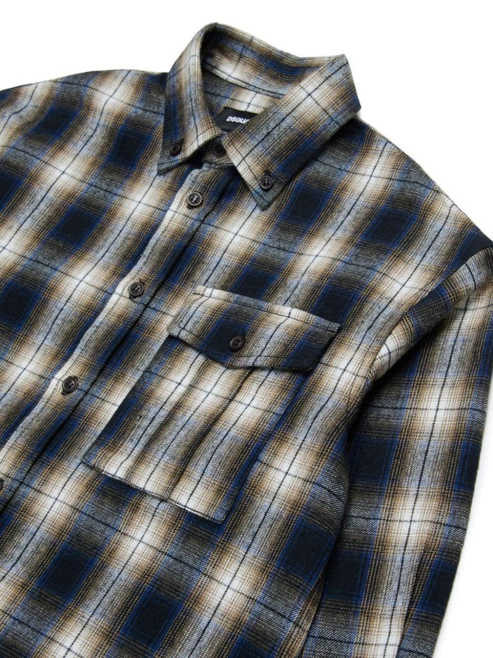 Camicia nera/multicolore per bambino