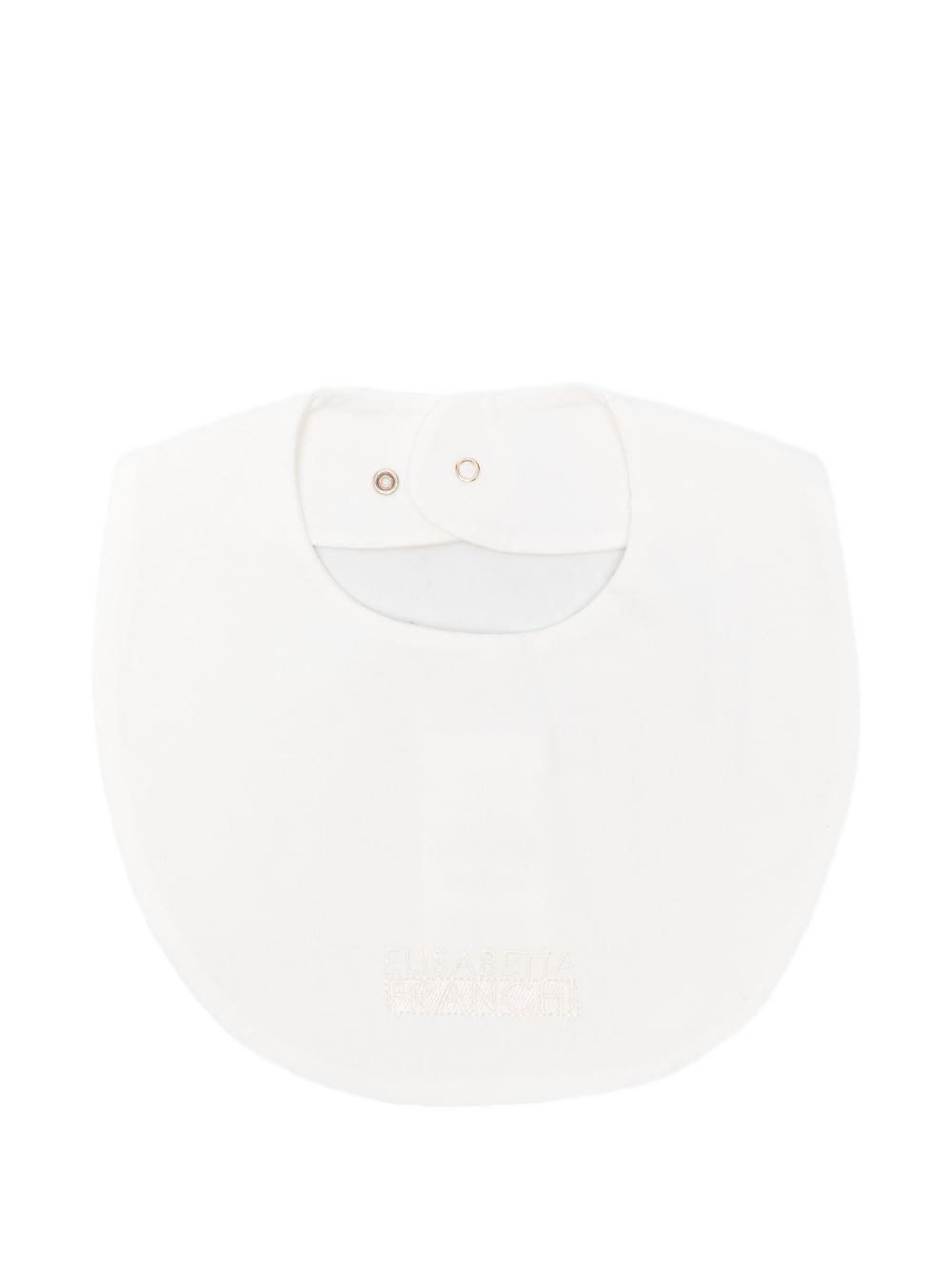 Bavetta bianca per neonata ENBA0670JF054 0004 Elisabetta Franchi Kids 