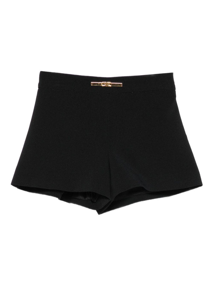 Bermuda nera per neonata EGBE0250GA085 N000 Elisabetta Franchi Kids 