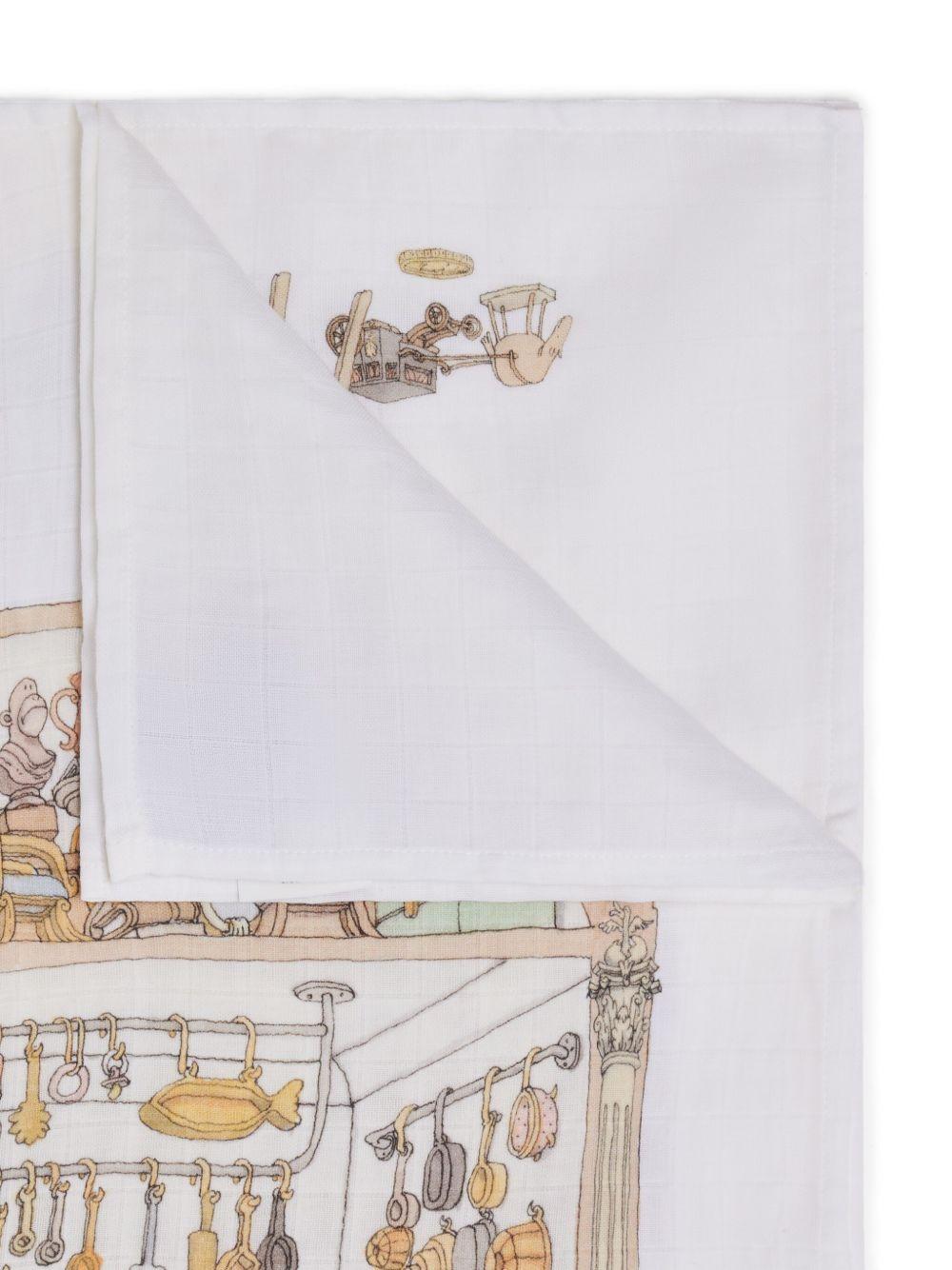 Coperta bianca per neonato CACQDOHO OU Atelier Choux 