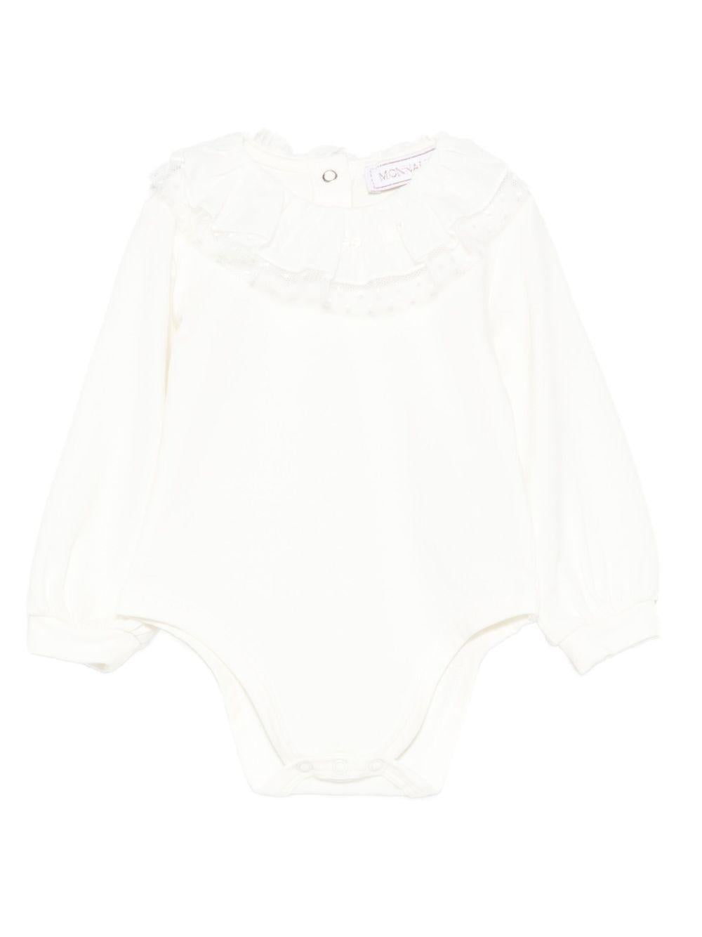 Body bianco sporco per neonata 37F3006003 0001 Monnalisa Kids 