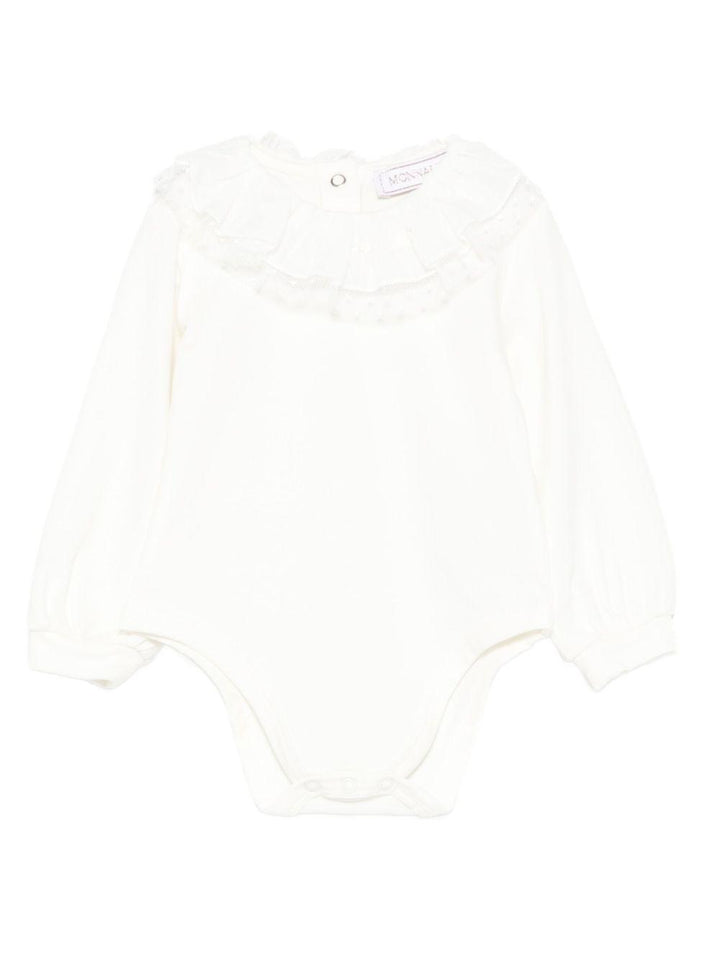Body bianco sporco per neonata 37F3006003 0001 Monnalisa Kids 
