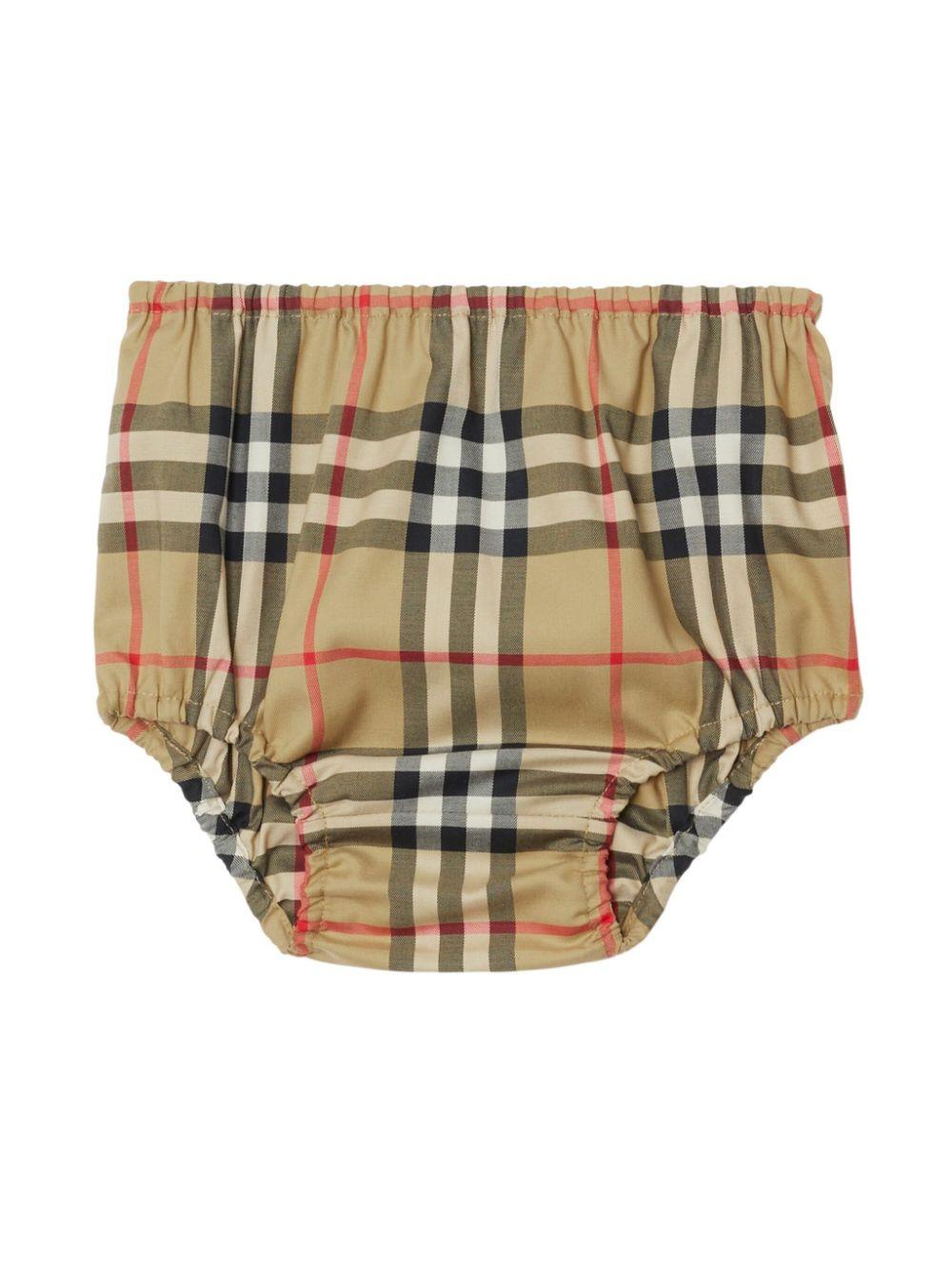 Abito beige per neonata 8078135 A7028 Burberry Kids 