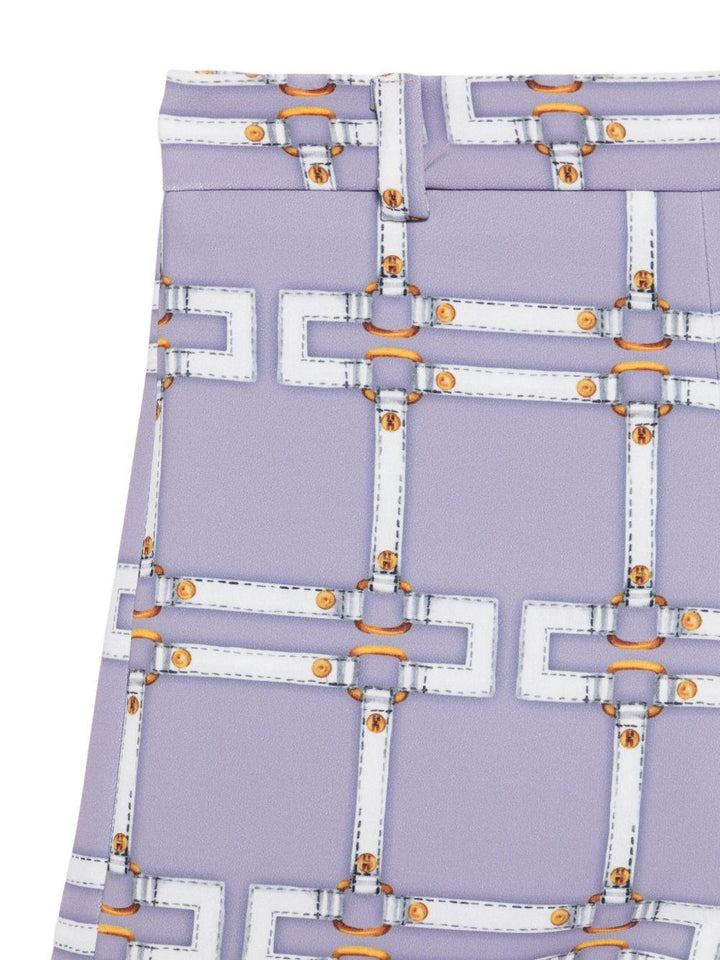 Bermuda lilla per bambina EFBE0810GAE01 8125 Elisabetta Franchi Kids 