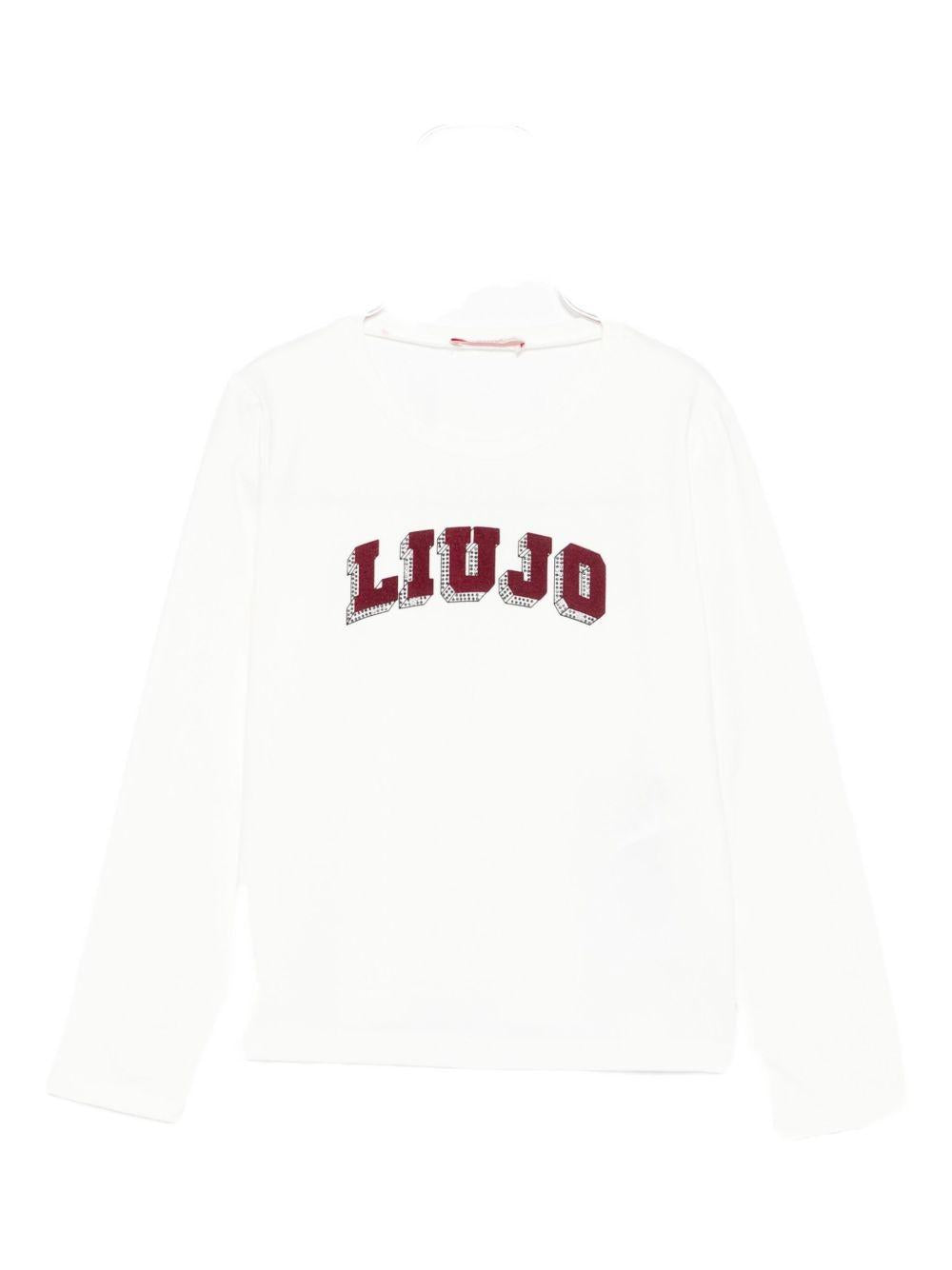 T-shirt bianco per bambina GF5043J0088 10602 Liu Jo 