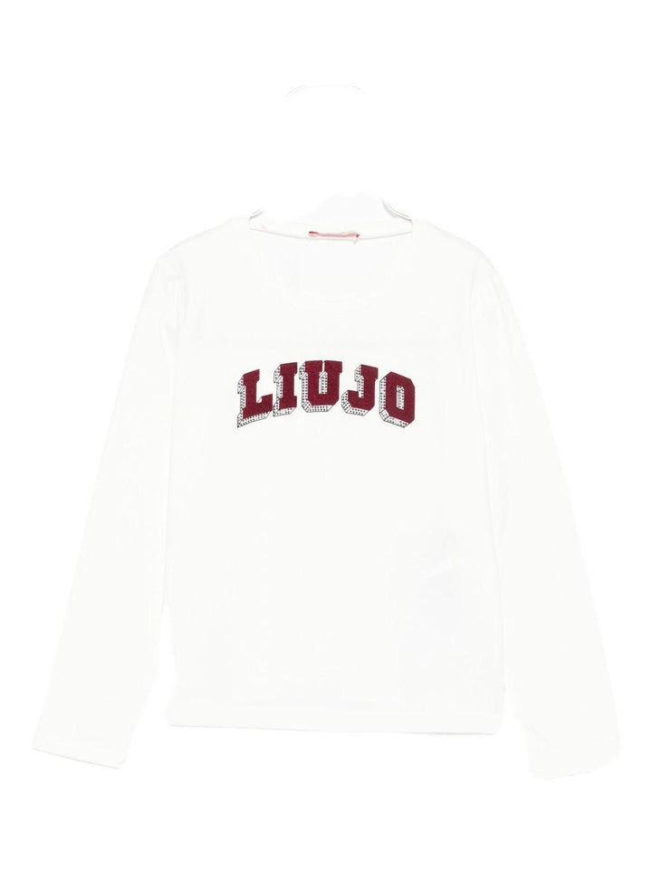 T-shirt bianco per bambina GF5043J0088 10602 Liu Jo 