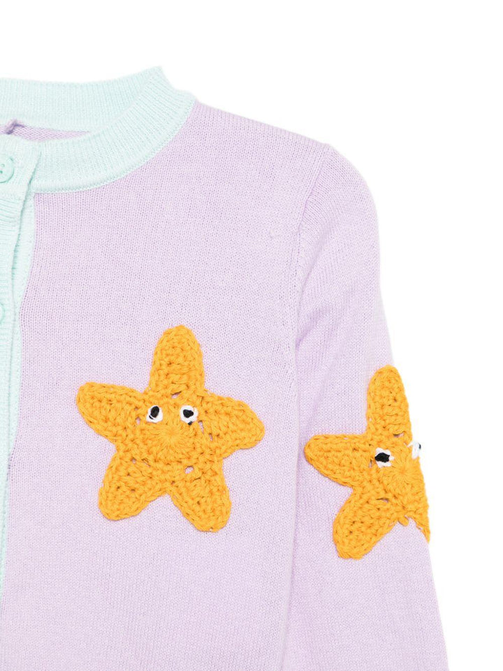 Cardigan viola/multicolore per neonata TY9110Z3622 539 Stella McCartney Kids 