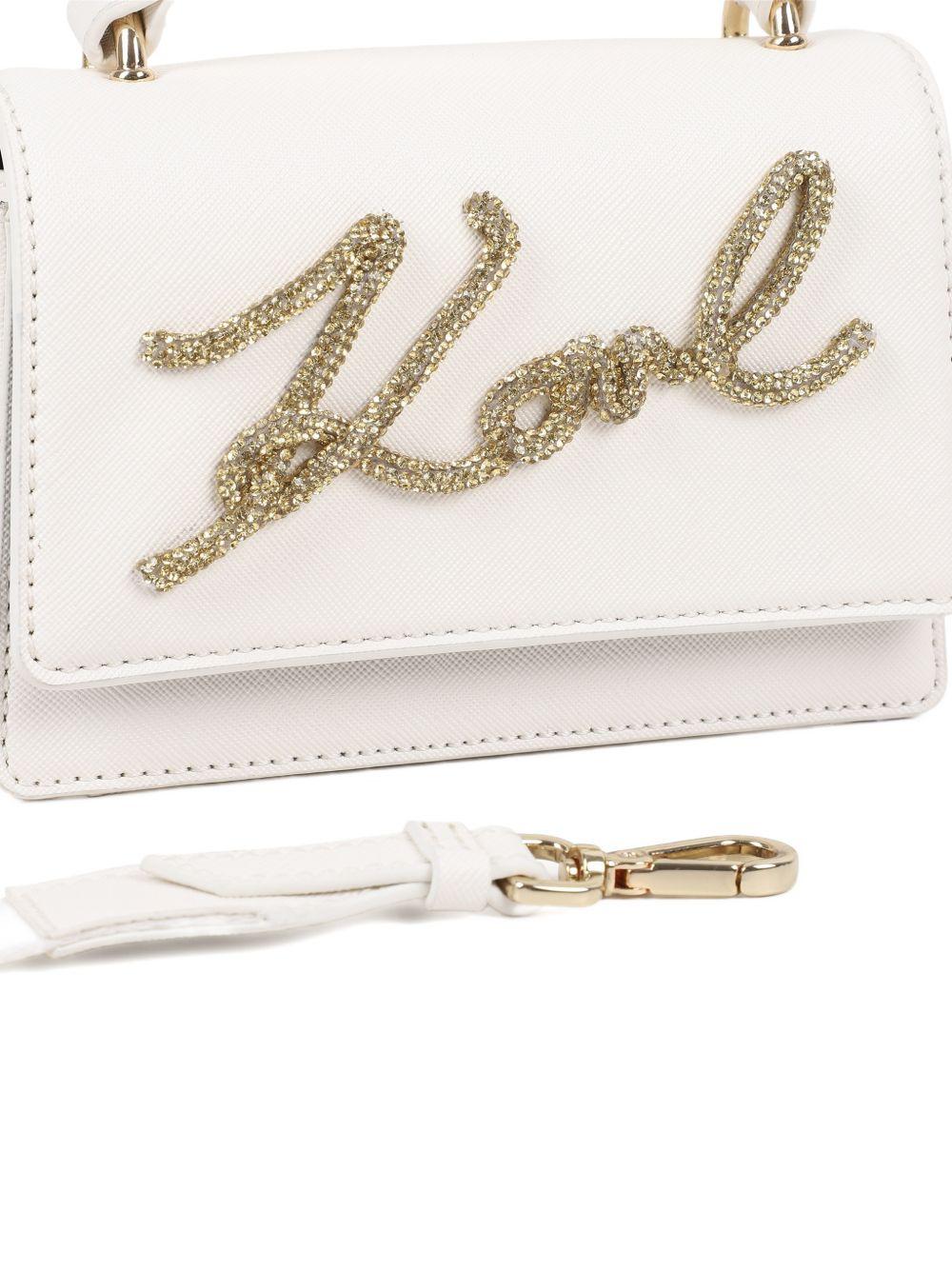 Borsa ecru per bambina Z31212 195 Karl Lagerfeld Kids 