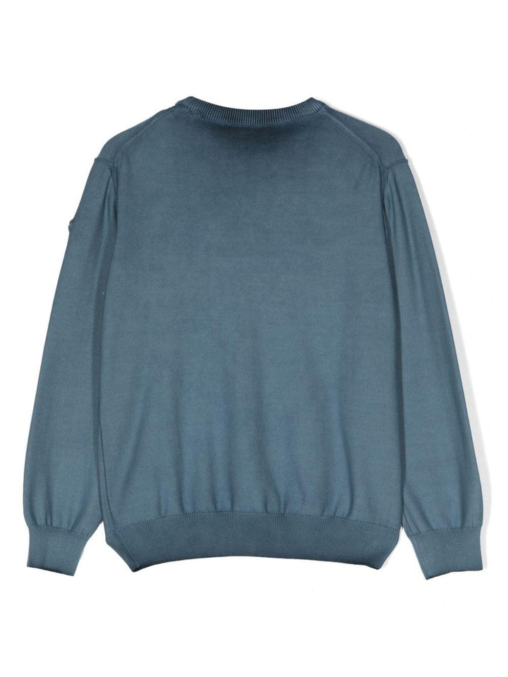 Blue sweatshirt for boys with logo