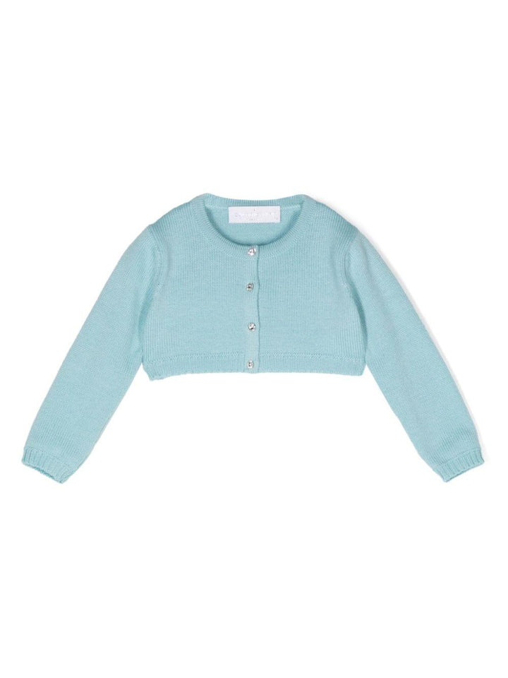 Cyan blue cardigan for girls