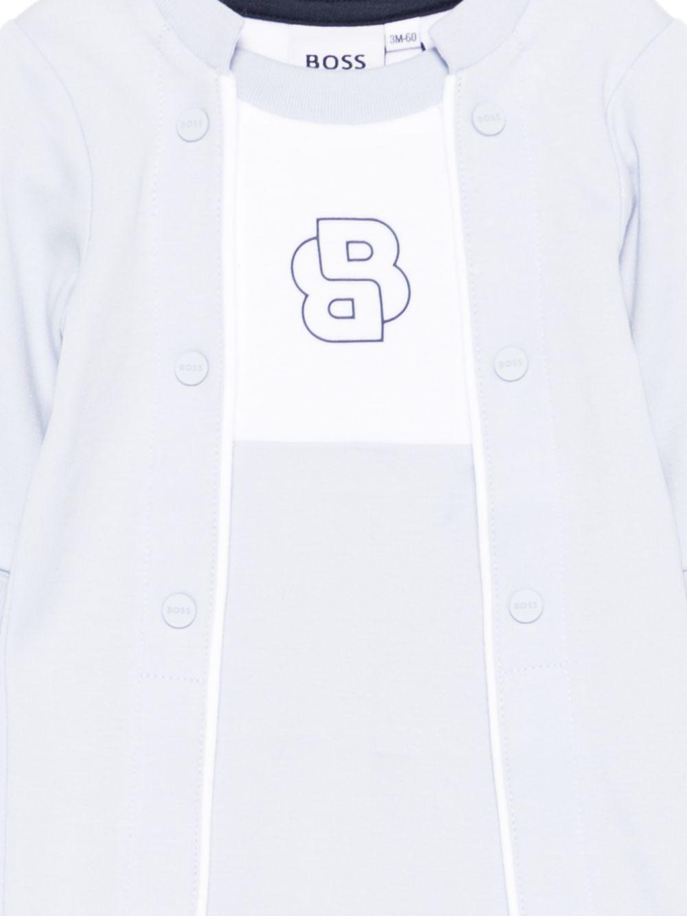 Tutina azzurra per neonato J53046 771 Boss Kids 