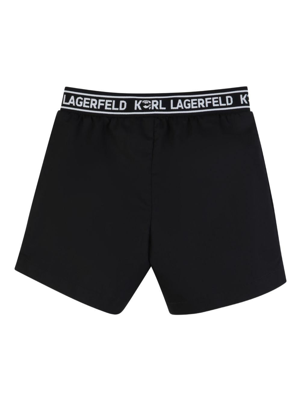 Completo bianco/nero per neonato Z31077 10P Karl Lagerfeld Kids 