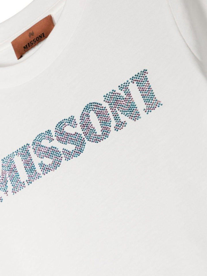 White t-shirt for girls with logo