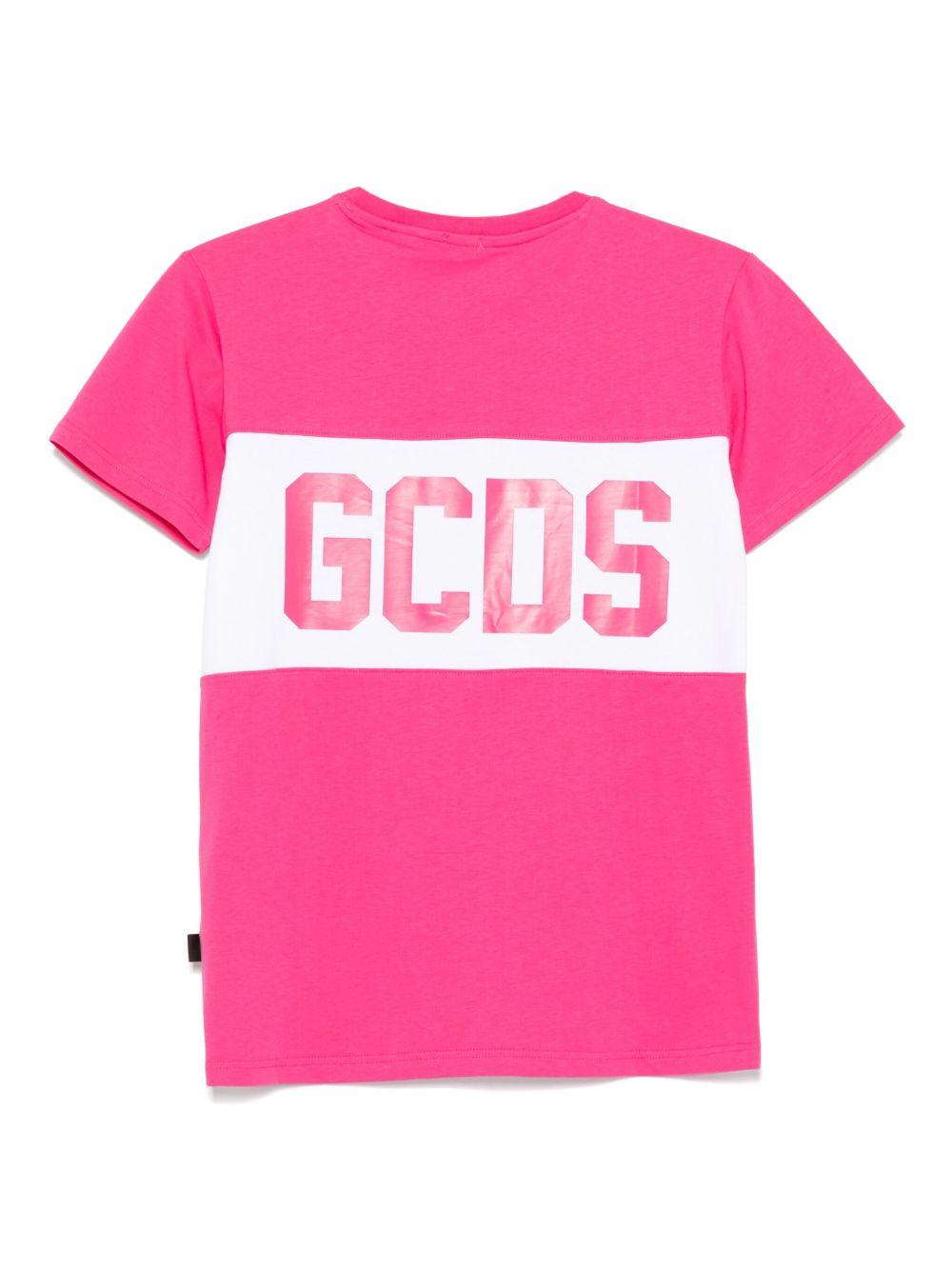 T-shirt fucsia per bambina B2JU2329JF1 59 Gcds Kids 