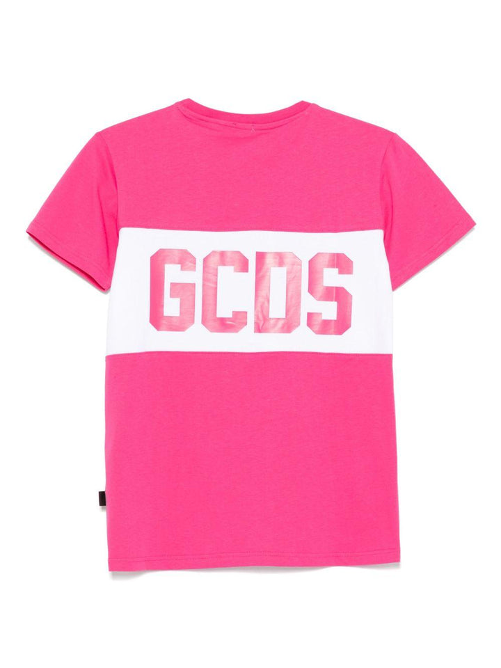 T-shirt fucsia per bambina B2JU2329JF1 59 Gcds Kids 
