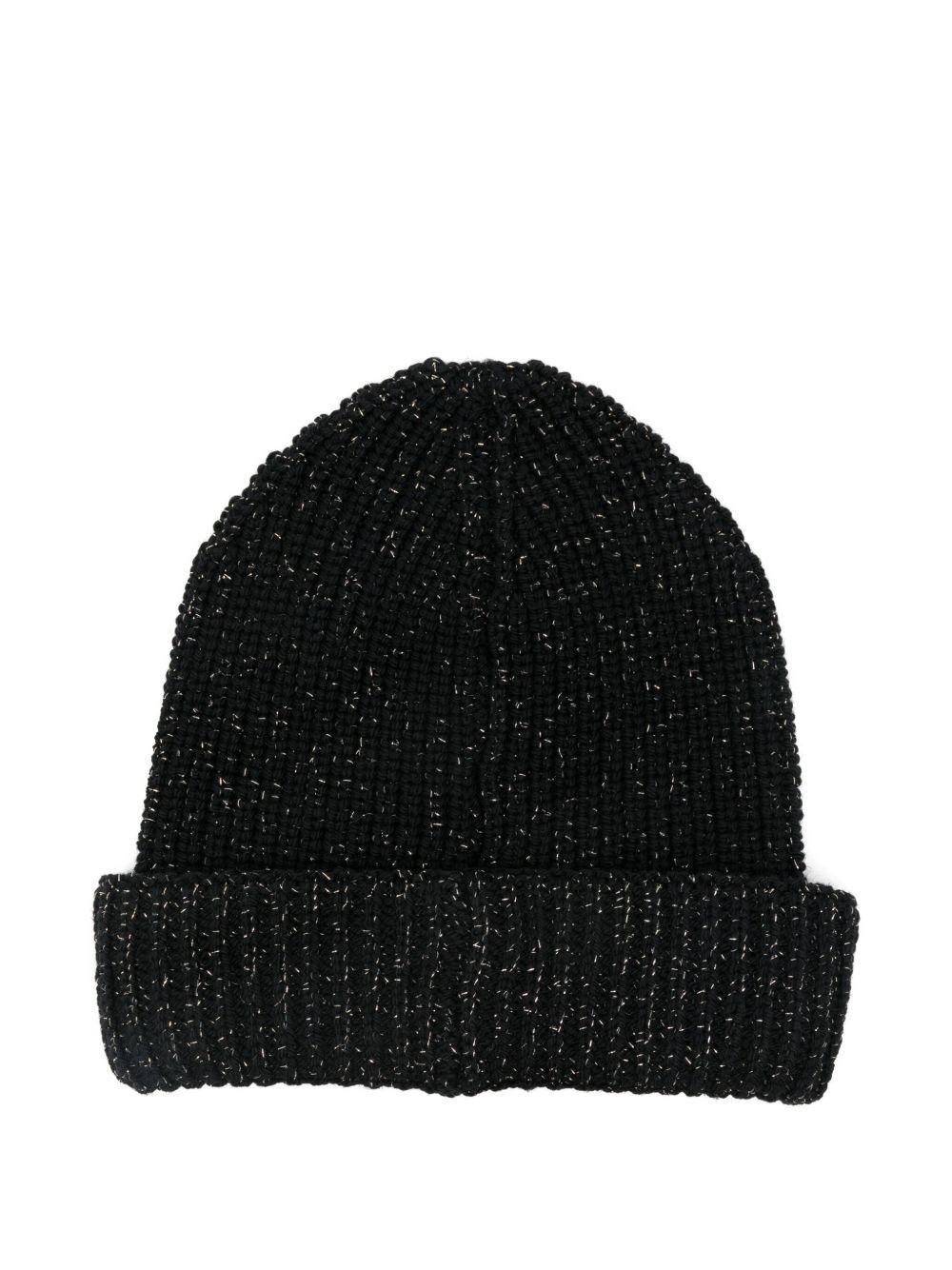 Cappello nero per bambino 9543B00021M8258 999 Moncler Kids 
