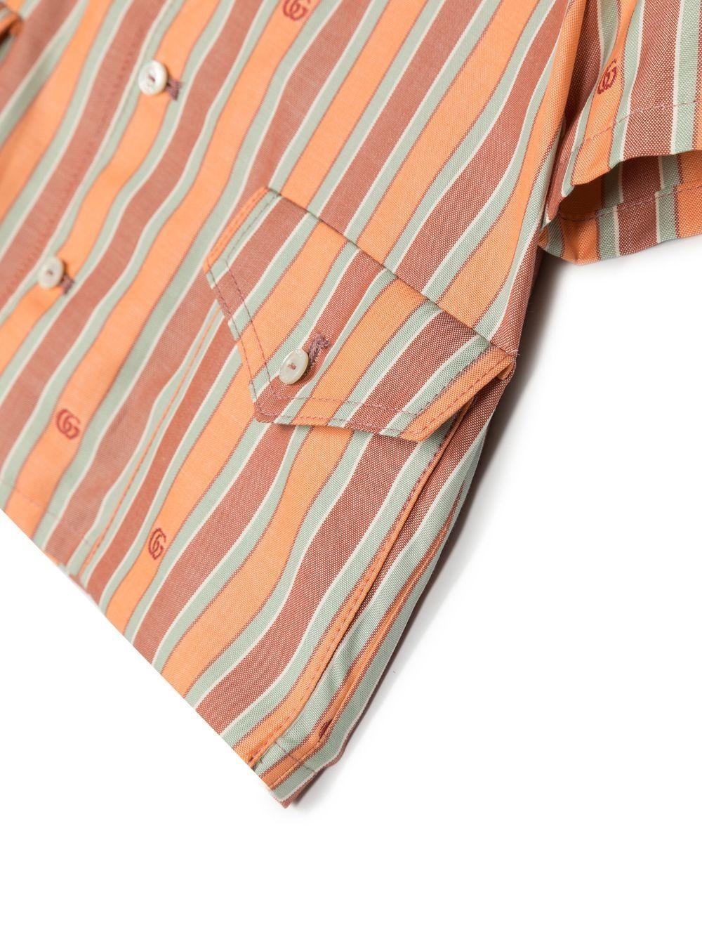 Camicia arancione per neonato con logo
