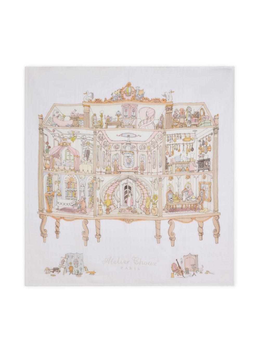 Coperta bianca per neonato CACQDOHO OU Atelier Choux 