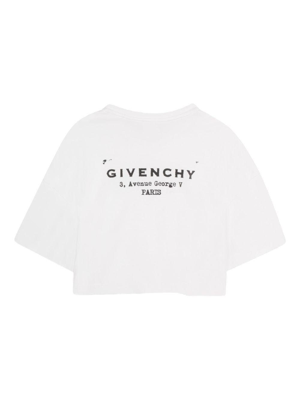 T-shirt bianco per bambina H31224 10P Givenchy Kids 