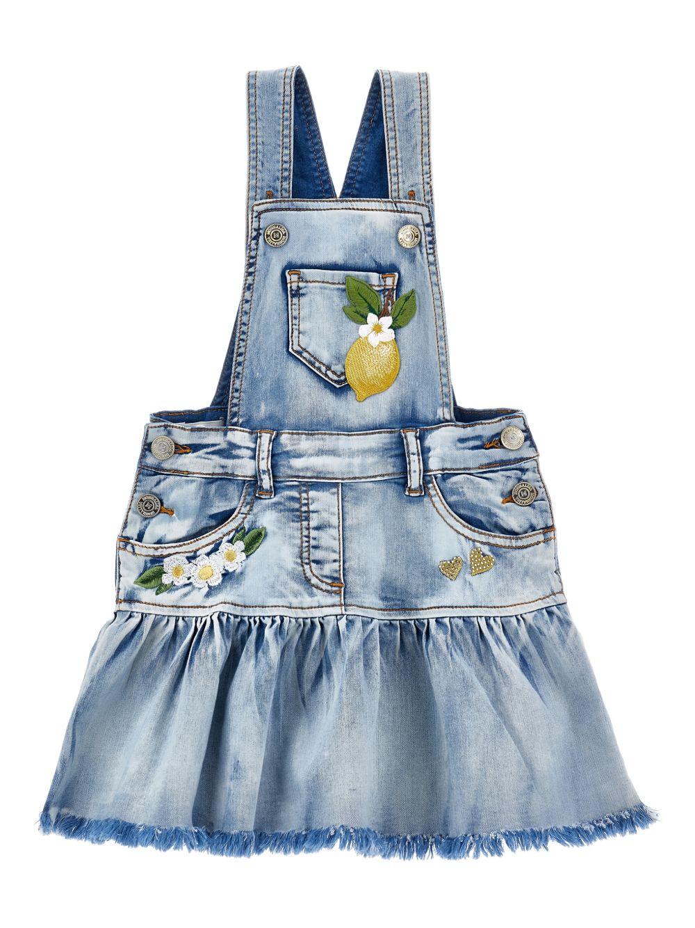 Abito di jeans per bambina 19G7037013 0062 Monnalisa Kids 