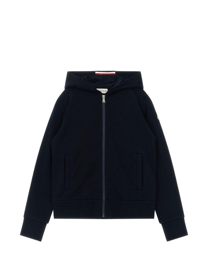 Felpa blu navy per bambino 9548G0000189AKM 778 Moncler Kids 