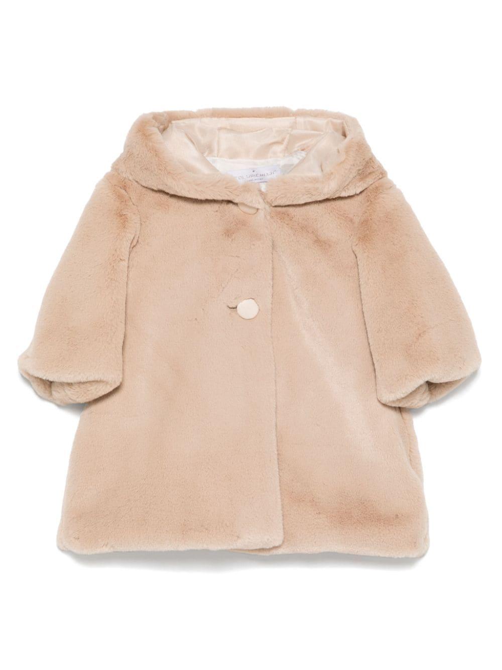 Cappotto beige sabbia per neonata