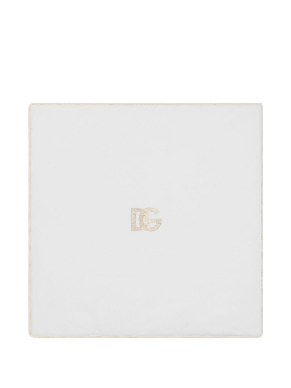 Coperta bianca/beige per neonato LNJA88G7PSV S9000 Dolce & Gabbana Kids 