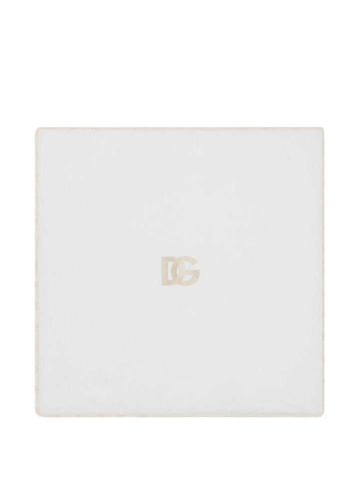 Coperta bianca/beige per neonato LNJA88G7PSV S9000 Dolce & Gabbana Kids 