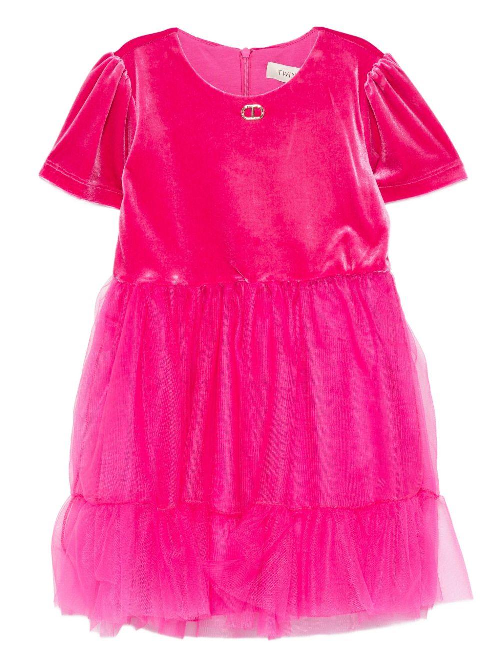 Abito fucsia per bambina 252GB2200 00338 Twin Set 