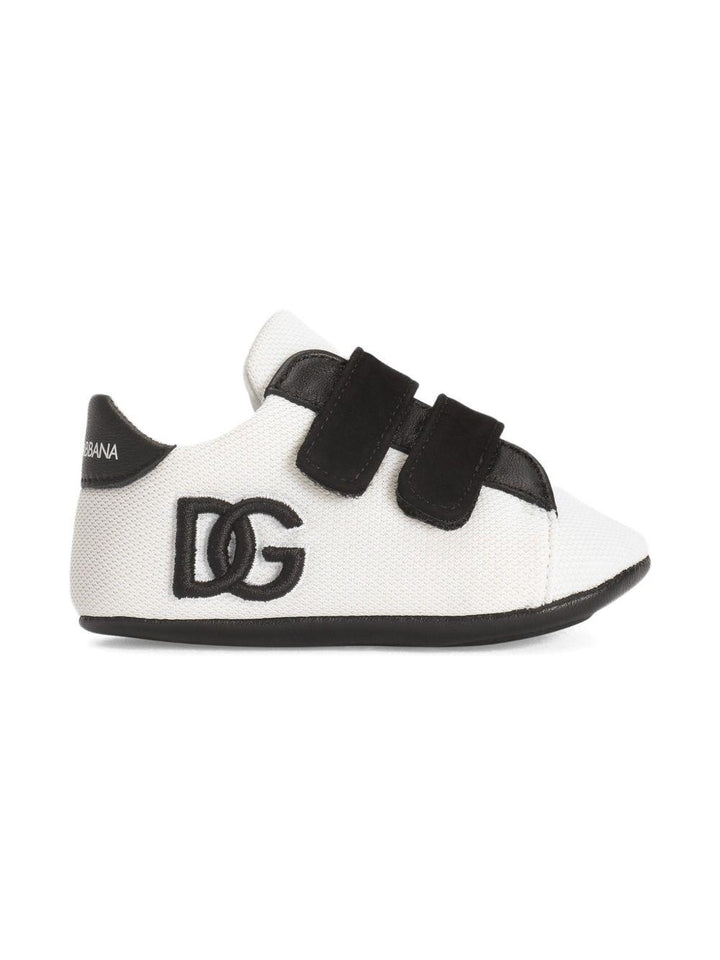 Sneakers bianche/nere per neonato DK0165AC108 8B926 Dolce & Gabbana Kids 