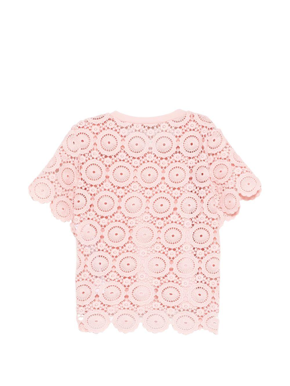 T-shirt rosa per bambina 261GB2033 10021 Twin Set 