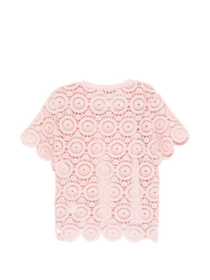 T-shirt rosa per bambina 261GB2033 10021 Twin Set 