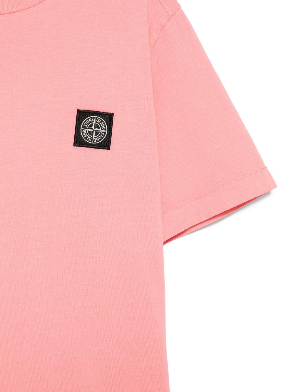 T-shirt rosa per bambino 62100002S0047 V008D Stone Island Kids 