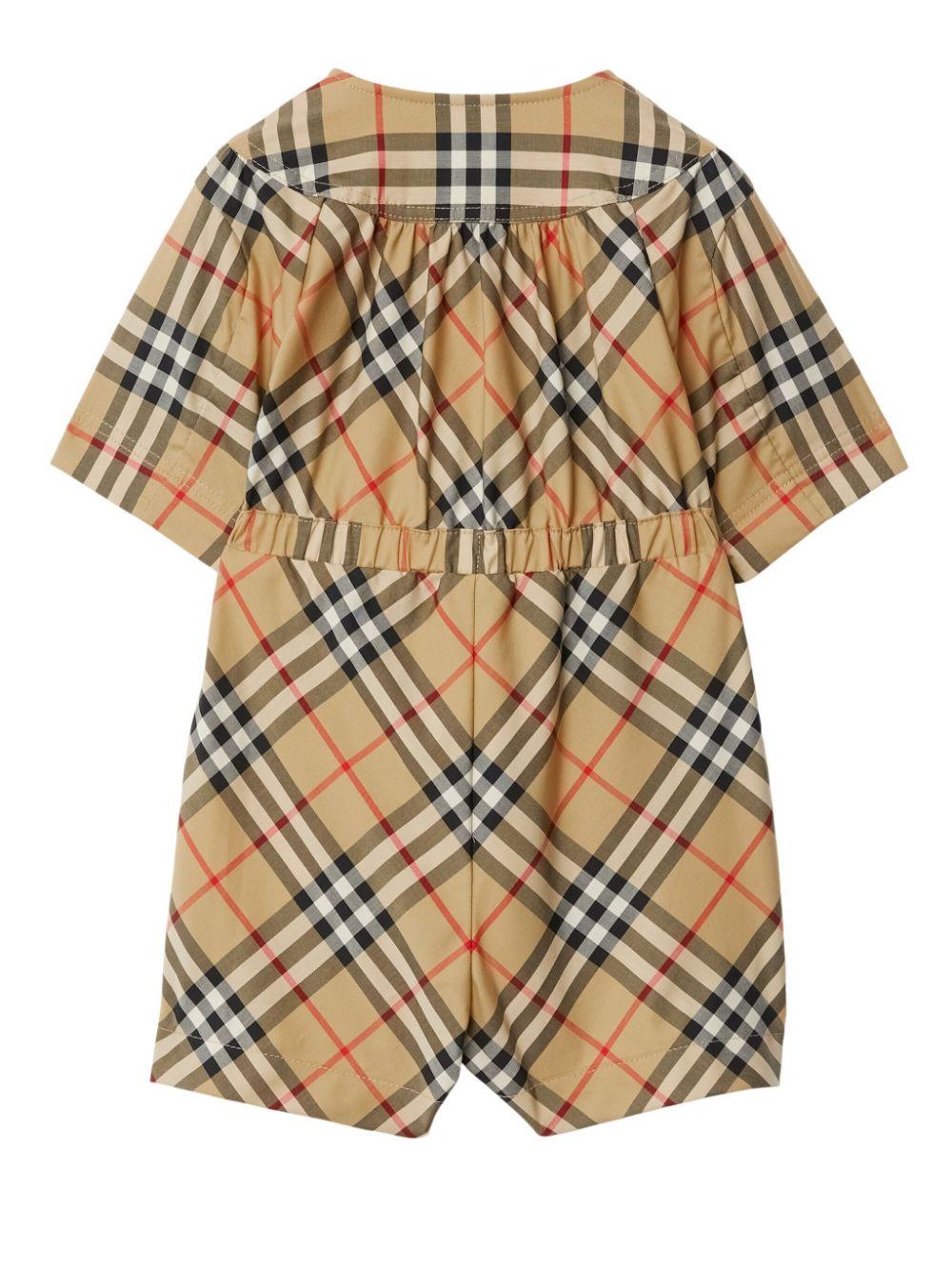 Pagliaccetto beige per neonata 8078646 A7028 Burberry Kids 