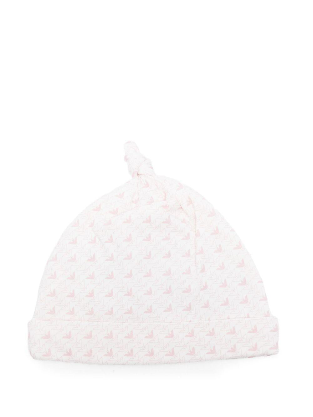 Cappello bianco per neonata EY000005AF10913 F4012 Emporio Armani Kids 