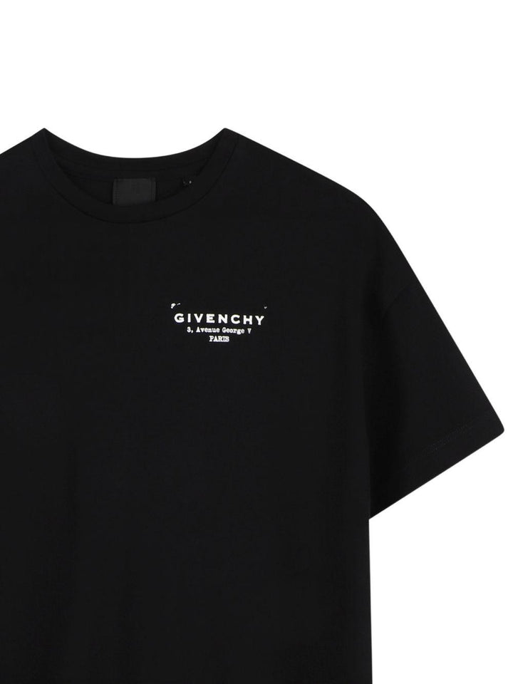 T-shirt nero per bambino H31225 09B Givenchy Kids 