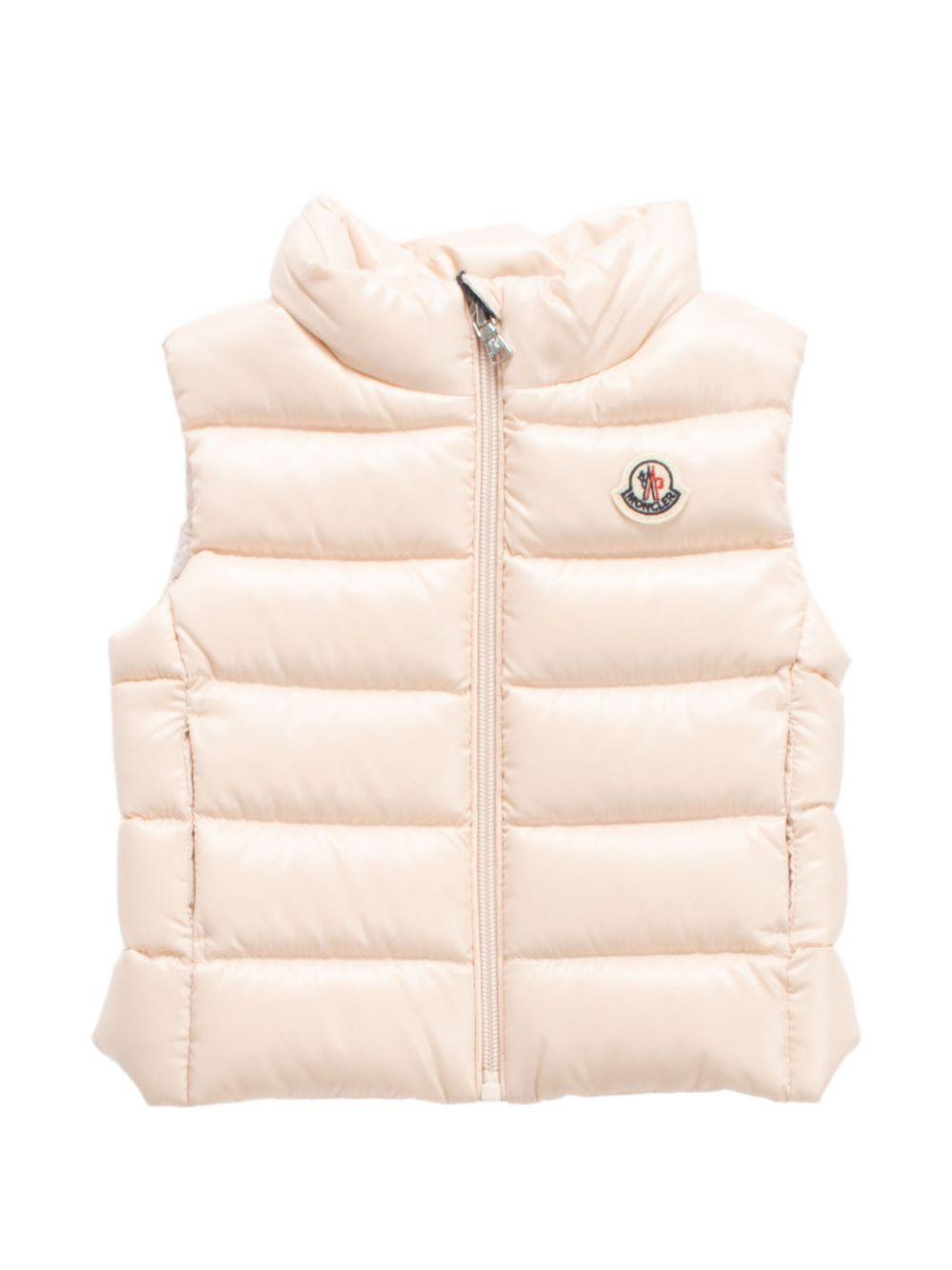 Gilet rosa chiaro per neonata 9511A00020597Z8 529 Moncler Kids 