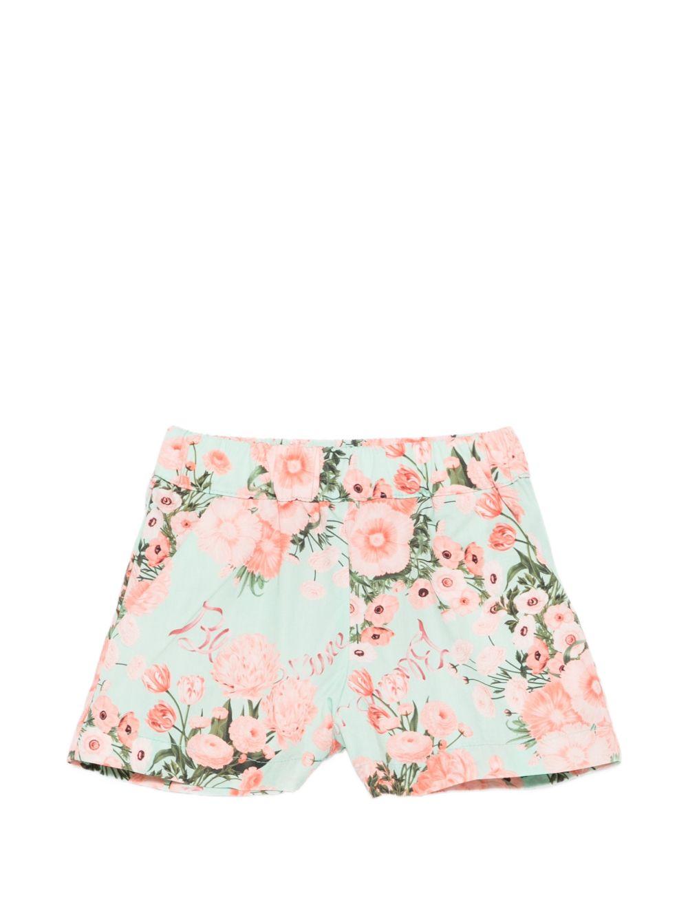 Bermuda blu/rosa per neonata BGBE0050CAB07 D999 Miss Blumarine 