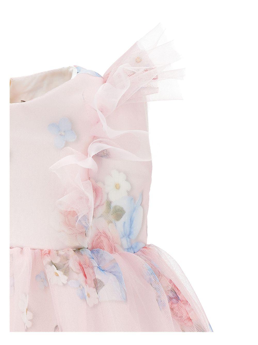 Abito rosa chiaro per neonata 31G9027655 0090 Monnalisa Kids 