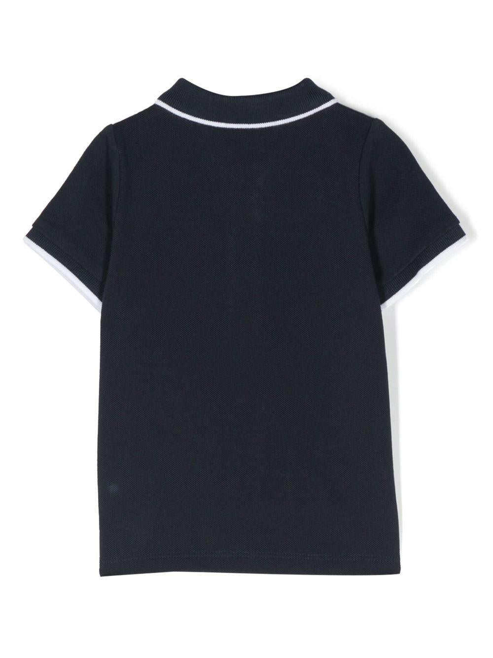 Polo blu navy/bianco per neonato
