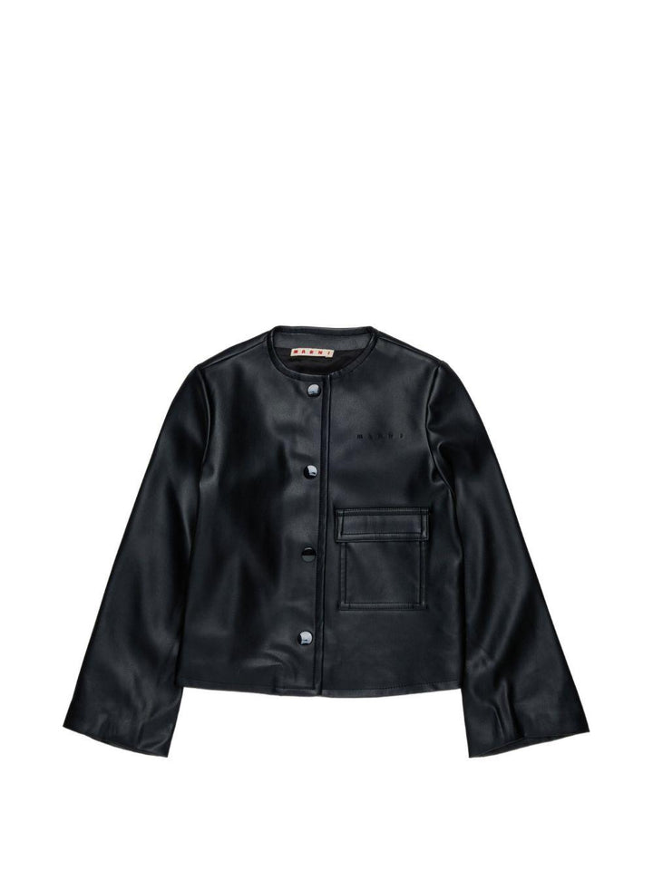 Giacca nera per bambina M01929M00W2 0M900 Marni Kids 