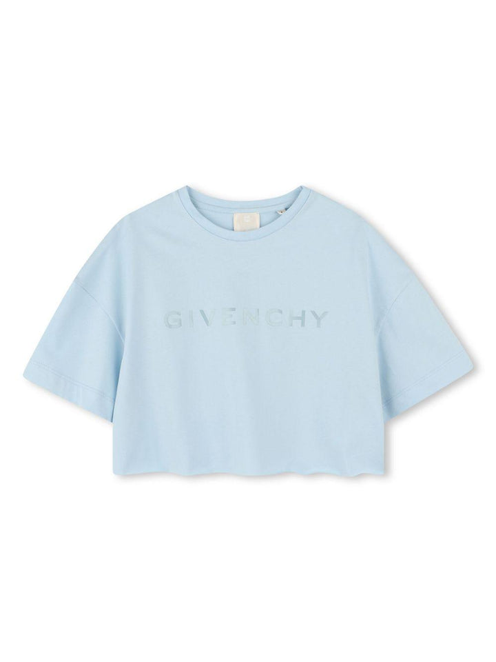 T-shirt azzurro per bambina