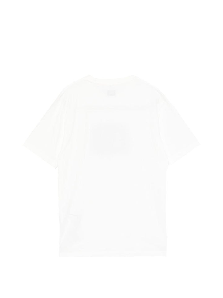 T-shirt bianco per bambino CMM00TLAA17 10135 C.P Company Kids 