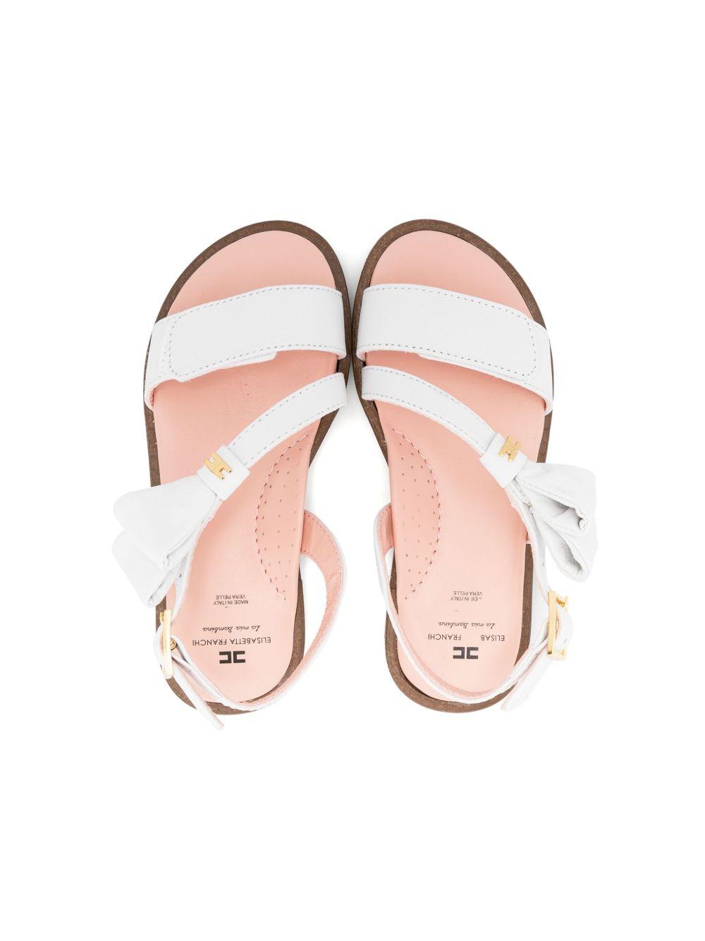Sandali bianche per bambina F1A2E0044173 3100 Elisabetta Franchi Kids 
