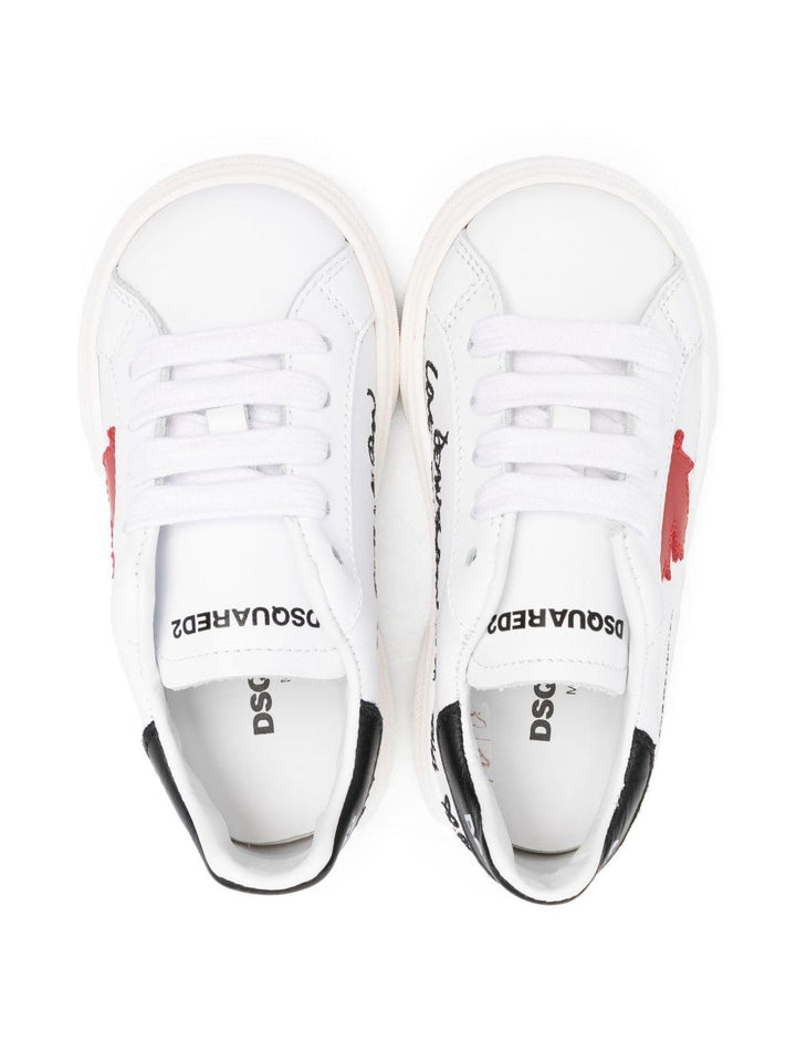 Sneakers bianche per bambino 81378 01 Dsquared2 Kids 