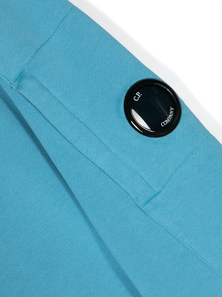 Aqua blue sweatshirt for boys with logo