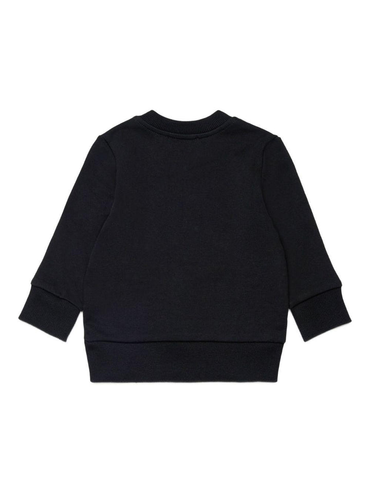 Felpa nera per neonato K00748KYAVF K900 Diesel Kids 