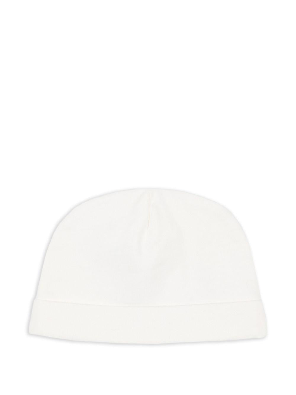 Cappello bianco per neonato MUX05ULCA19 10063 Moschino Kids 